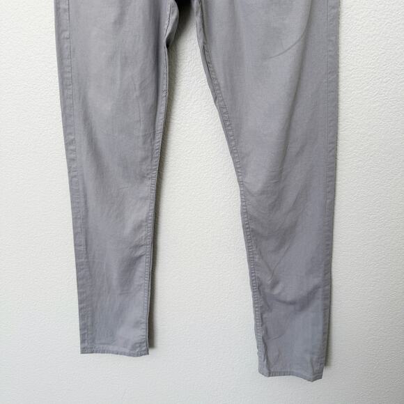 [Gustin] Light Gray Slim Straight Leg Linen Blend 5 Pocket Pants Men's Sz 31x32 - Picture 8 of 10